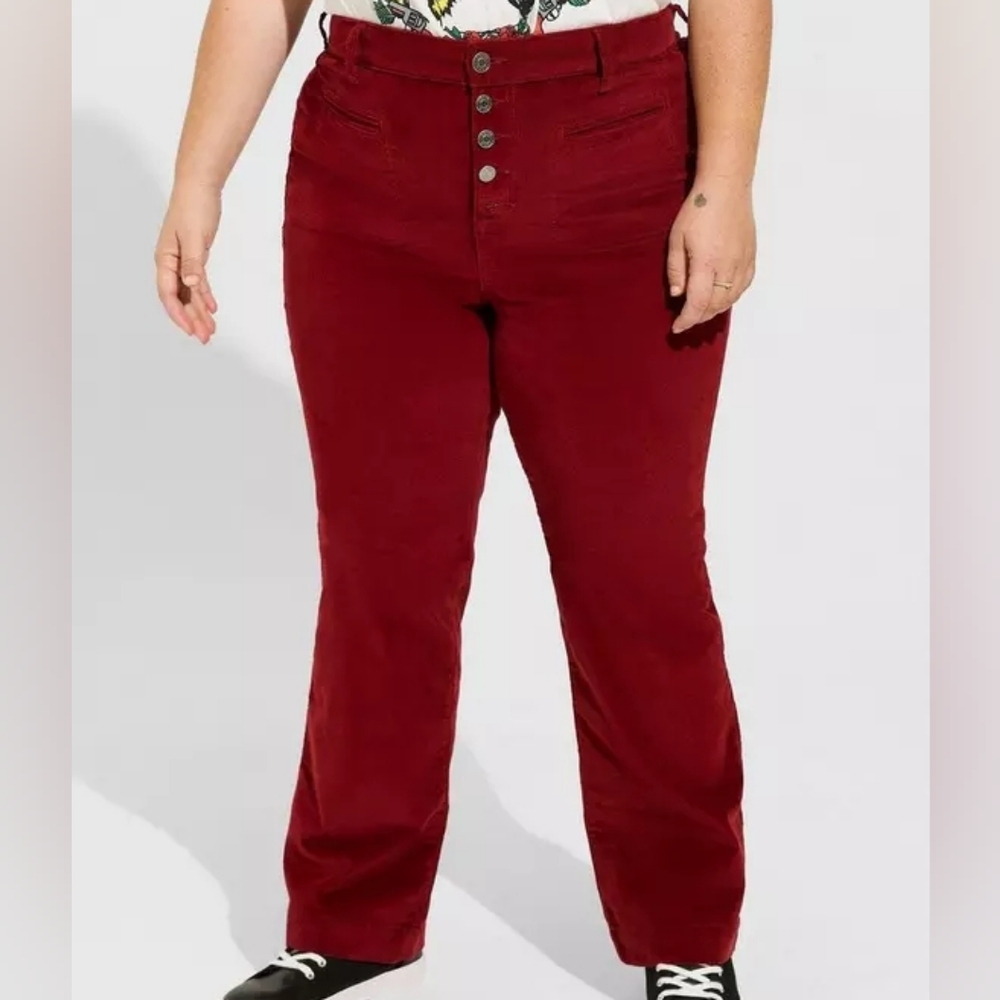 Torrid 20S Red Corduroy Pants